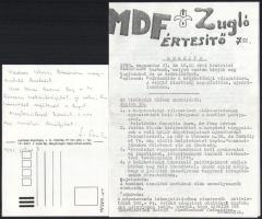 1989-1991 Dienes István (1929-1995) régész, muzeológus hagyatékból származó dokumentumok a rendszerv...