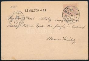 Veress Zoltán (1868-1935): Szecessziós angyal. Tus, akvarell, papír, jelzett. 9x14 cm Levelezőlapon,...