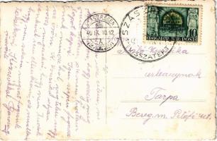 1940 Szászrégen, Sächsisch Regen, Reghin; Fő tér, autók, teherautó, Heinrich Binder és Eduard Theil ...