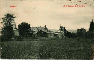 1909 Bethlen, Beclean; Gróf Bethlen Pál kastélya. Kajári István kiadása / castle (fl)