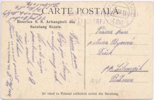 1916 Hosszúfalu, Satulung (Négyfalu, Sacele); Biserica S. S. Arhangheli / templom / church (EK)