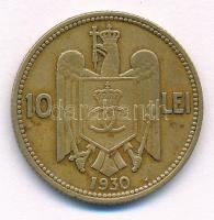 Románia 1930H 10L "II. Károly" T:XF,VF kis ph
Romania 1930H 10 Lei "Carol II" C...