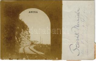 1925 Anina, Stájerlakanina, Stájerlak, Steierdorf; vasúti alagút / railway tunnel. Hollschütz photo (EK)