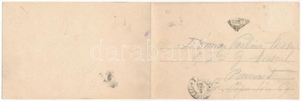 1903 Predeál, Predeal; 2-részes kihajtható panorámalap / 2-tiled folding panoramacard (Rb)