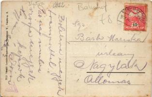 1916 Lipótvár, Újvároska, Leopoldov; Vasútállomás. Vasúti levelezőlapárusítás 3111. / railway statio...