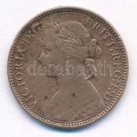 Nagy-Britannia 1875H 1 Farthing bronz Viktória T:F karc, ü. Great Britain 1875H 1 Farthing bronze Victoria C:F scratch, ding Krause KM#753