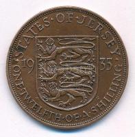 Jersey 1935. 1/12Sh bronz "V. György" T:XF karc, ph
Jersey 1935. 1/12 Shilling bronze &qu...