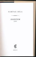 Hamvas Béla: Silentium. H.n., 2023, Medio. Kiadói egészvászon kötés, kiadói papír védőborítóval, jó ...