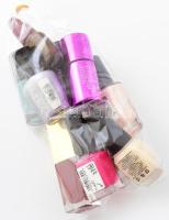 10 db különféle körömlakk (Max Factor, YSL, Oriflame, stb.), tartalommal