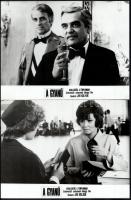 cca 1985 ,,A gyanú" című csehszlovák bűnügyi film jelenetei és szereplői, 17 db vintage produkc...