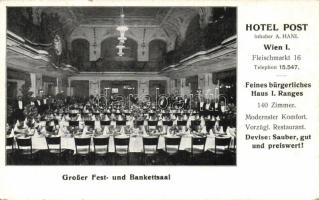 Vienna I. Hotel Post hall interior