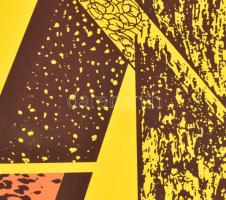 Győrffy Sándor (1951-): Változók és állandók, 4.c.. Szitanyomat, papír, jelzett, művészpéldány E.A. ...