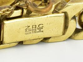 Z.R.C. francia aranyozott karkötő, kopással, jelzéssel
