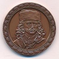 Varga Géza (1951-) 2003. Rákóczi Ferenc / Pro libertate 1703-2003 hátoldalán XX Polturás érmét ábrázoló bronz emlékérem (42,5mm) T:UNC,AU