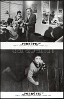 cca 1971 ,,Forrófej" című jugoszláv bűnügyi film jelenetei és szereplői, 10 db vintage produkci...