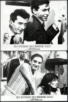 cca 1971 ,,Élt egyszer egy énekes rigó" című szovjet film jelenetei és szereplői, 13 db vintage...