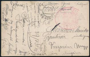 1917 Tábori posta képeslap "S.M.S. KOMET"