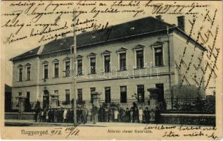 1912 Nagyenyed, Aiud; Állami elemi fiúiskola. Winkler János kiadása / boy school (fa)