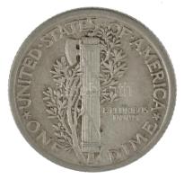 Amerikai Egyesült Államok 1924 1d (10c) Ag "Mercury" T:AU,XF 
USA 1924. 1 Dime (10 Cents)...