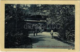 1911 Buziásfürdő, Baile Buzias; Szent Antal fürdő és uszoda. Heksch Manó kiadása / spa, bath and swimming pool (EK)