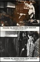 cca 1970 ,,Fogják el Oichit élve vagy holtan" című japán film jelenetei és szereplői, 9 db vint...