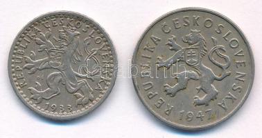 Csehszlovákia 1933. 25h Cu-Ni + 1947. 2K Cu-Ni T:XF,VF
Czechoslovakia 1933. 25 Haleru Cu-Ni + 1947....