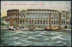 1914 Tábori posta képeslap "S.M. SCHIFF TRABANT"