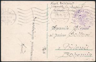 1914 Tábori posta képeslap S.M. SCHIFF TRABANT