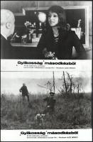 cca 1974 ,,Gyilkosság másodkézből" című szovjet film jelenetei és szereplői, 21 db vintage prod...