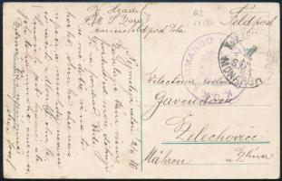 1916 Tábori posta képeslap / Field postcard "S.M.S. ZARA"