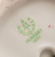 Hollóházi porcelán mókus, kézzel festett, jelzett, hibátlan, m: 14 cm