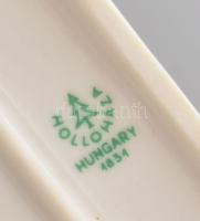 Hollóházi őz, jelzett, ragasztott fülekkel, m: 15 cm