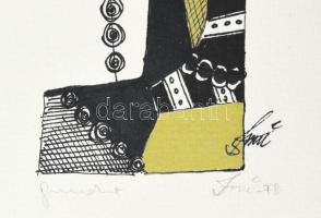 Olvashatatlan jelzéssel: Arckép. Vegyestechnika, papír, üvegezett fakeretben, 39,5×29 cm