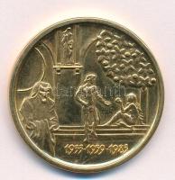 Fritz Mihály (1947-) 1983. "Szegedi Szabadtéri Játékok" aranyozott emlékérem (42,5mm) T:UN...