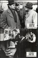 cca 1970 ,,A gyilkos a sínen vár" című csehszlovák film jelenetei és szereplői, 17 db vintage p...