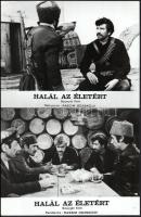 cca 1975 ,,Halál az életért" című szovjet film jelenetei és szereplői, 13 db vintage produkciós filmfotó ezüst zselatinos fotópapíron, a használatból eredő (esetleges) kisebb hibákkal, 18x24 cm