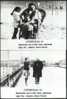 cca 1974 ,,Gyökértelen fa" című bolgár film jelenetei és szereplői, 13 db vintage produkciós filmfotó ezüst zselatinos fotópapíron, a használatból eredő (esetleges) kisebb hibákkal, 18x24 cm