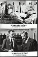 cca 1973 ,,Gyilkossági kísérlet" című csehszlovák film jelenetei és szereplői, 11 db vintage pr...