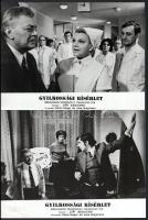 cca 1973 ,,Gyilkossági kísérlet" című csehszlovák film jelenetei és szereplői, 11 db vintage pr...