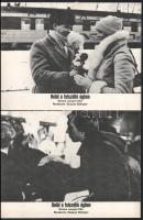 cca 1982 ,,Halál a felszálló ágban" című szovjet film jelenetei és szereplői, 4 db produkciós f...