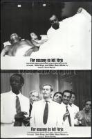 cca 1976 ,,Flor asszony és két férje" című brazil film jelenetei és szereplői, 10 db vintage produkciós filmfotó ezüst zselatinos fotópapíron, a használatból eredő (esetleges) kisebb hibákkal, 18x24 cm