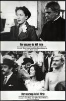 cca 1976 ,,Flor asszony és két férje" című brazil film jelenetei és szereplői, 10 db vintage pr...