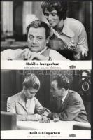 cca 1972 ,,Halál a kanyarban" című NDK bűnügyi film jelenetei és szereplői, 11 db vintage produ...