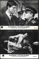 cca 1968 ,,Gyilkos a túlvilágról" című csehszlovák bűnügyi film jelenetei és szereplői, 23 db v...