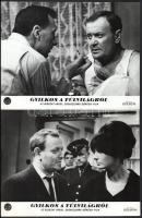 cca 1968 ,,Gyilkos a túlvilágról" című csehszlovák bűnügyi film jelenetei és szereplői, 23 db v...