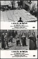 cca 1965 ,,A halál 50 órája" című amerikai film jelenetei és szereplői, 4 db vintage produkciós filmfotó ezüst zselatinos fotópapíron, a használatból eredő (esetleges) kisebb hibákkal, 18x24 cm