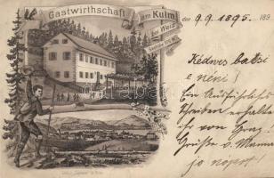 1895 Kulm Restaurant Litho