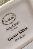 Goebel Gustav Klimt - Der Kuss (A csók) mintás porcelán váza. Levonóképes, jelzett, hibátlan, m: 12 ...