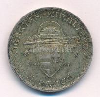 1938. 5P Ag "Szent István" T:XF patina, ph. Adamo P8.1