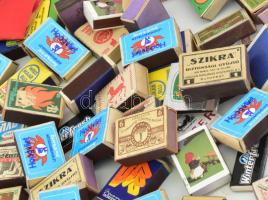 cca 100 db gyufásdoboz és gyufacímke, közte érdekes darabokkal, vegyes állapotban, közte 36 doboz te...
